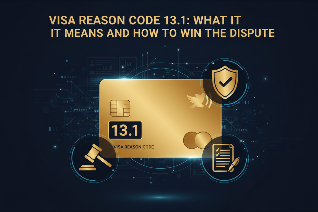 Visa Reason Code 13.1: What It Means and How to Win the Dispute