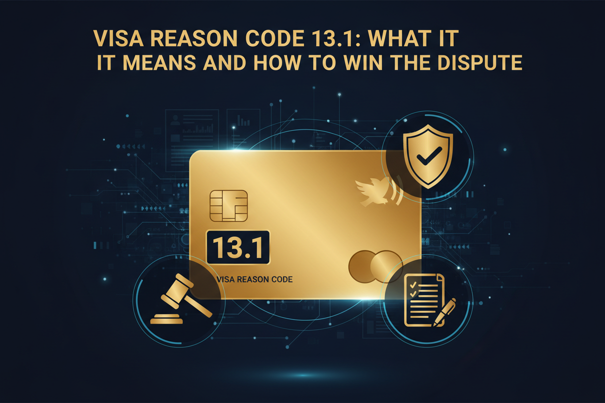 Visa Reason Code 13.1: What It Means and How to Win the Dispute